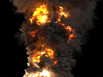 FumeFX Cinema 4D Arnold render