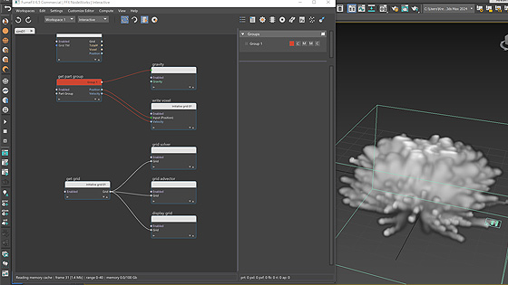 Integrated grid solver and advection nodes.